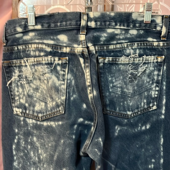 Faded Glory Men’s  1/2 bleach, distressed  jeans custom design - Picture 1 of 8